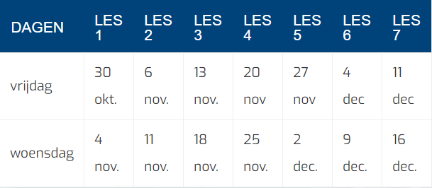3 Jarigen Kerstcursus 3 Jarigen Kerstcursus