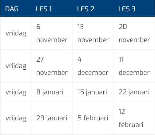 Tabel Cursus Volwassenen 13 Tm 16 Jaar Tabel Cursus Volwassenen 13 Tm 16 Jaar