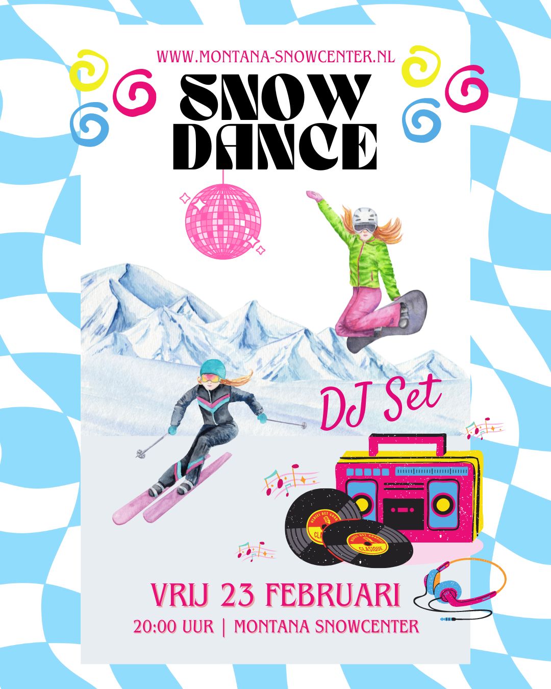 Snow Dance ervaar indoor skiën en snowboarden met live DJ op de piste.
