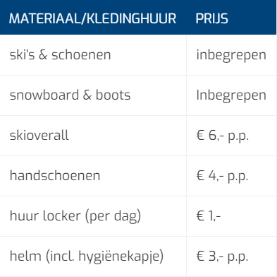 Materiaal En Kledinghuur (final) Materiaal En Kledinghuur (final)