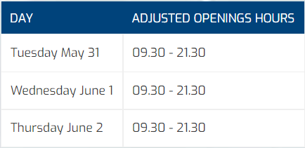 Adjusted Openings Hours May ENG Adjusted Openings Hours May ENG