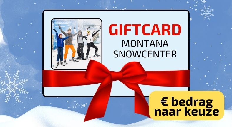 Giftcard vouchers om aan iemand te geven van Montana Snowcenter.